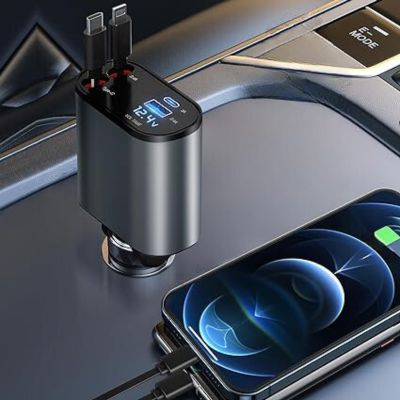 Smartlader™|  Oprolbare oplaadkabel voor gebruik in de auto.