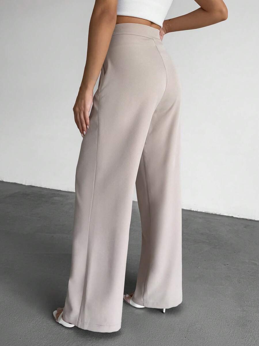 Avelin Hoge Taille Plooi Broek