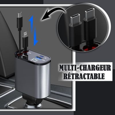 Smartlader™|  Oprolbare oplaadkabel voor gebruik in de auto.