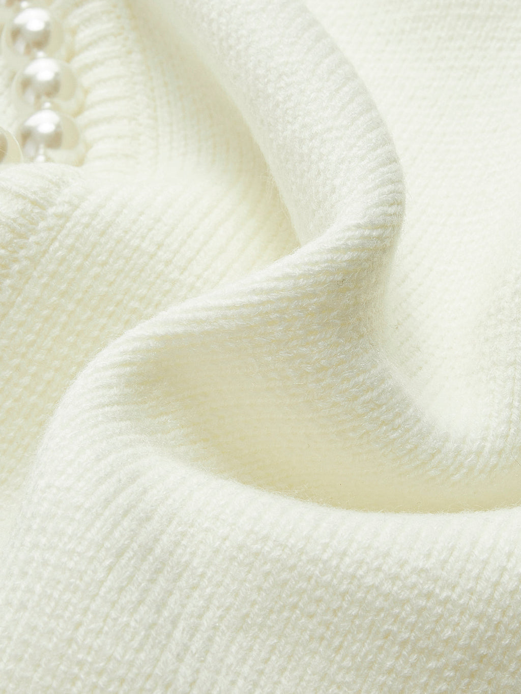 Aurélie | Pearl Trim Knit Cardigan