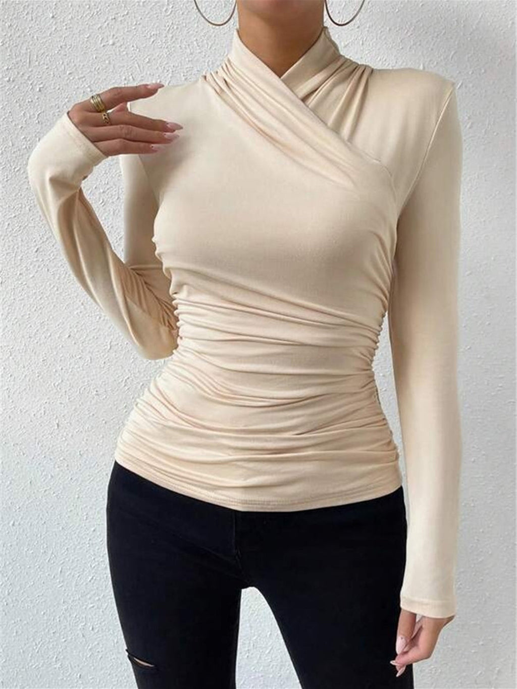 Alessia | Draped Cinched Top
