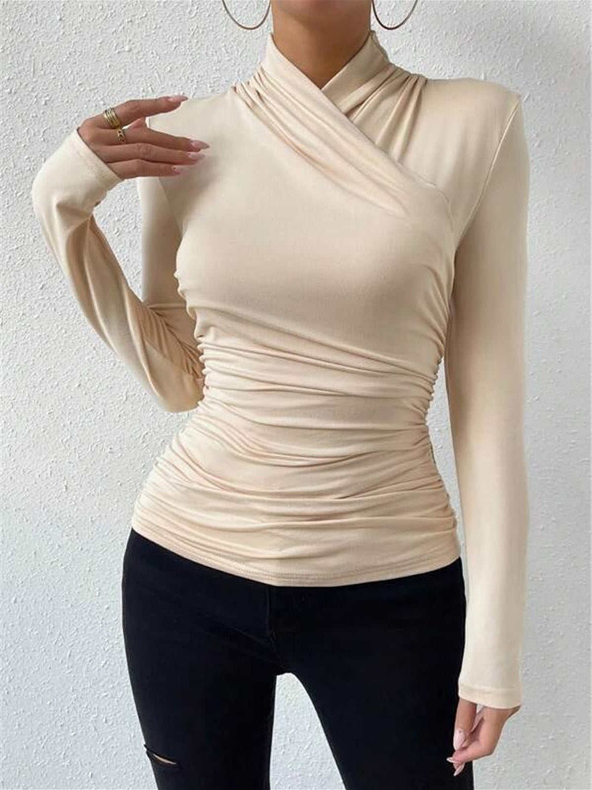 Alessia | Draped Cinched Top