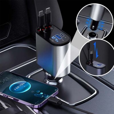 Smartlader™|  Oprolbare oplaadkabel voor gebruik in de auto.