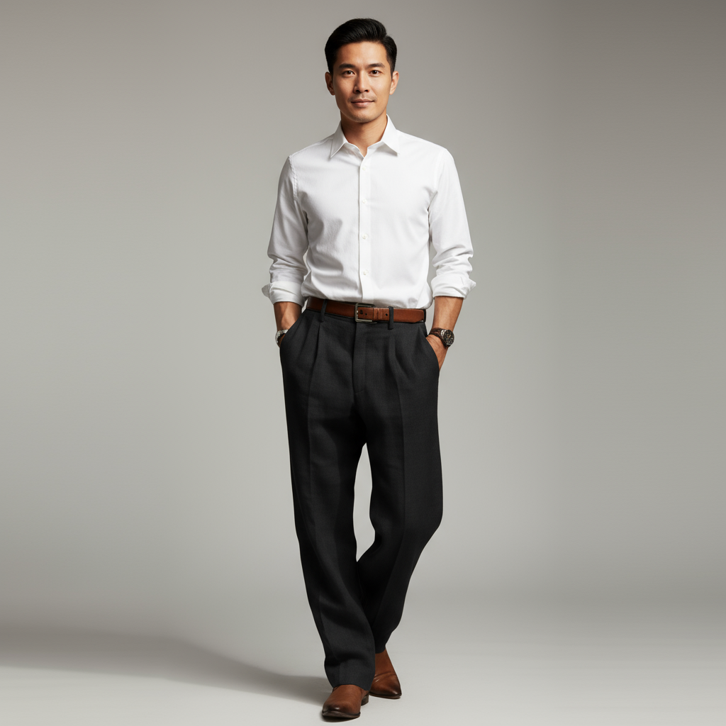 Capri Comfort Linen Trousers