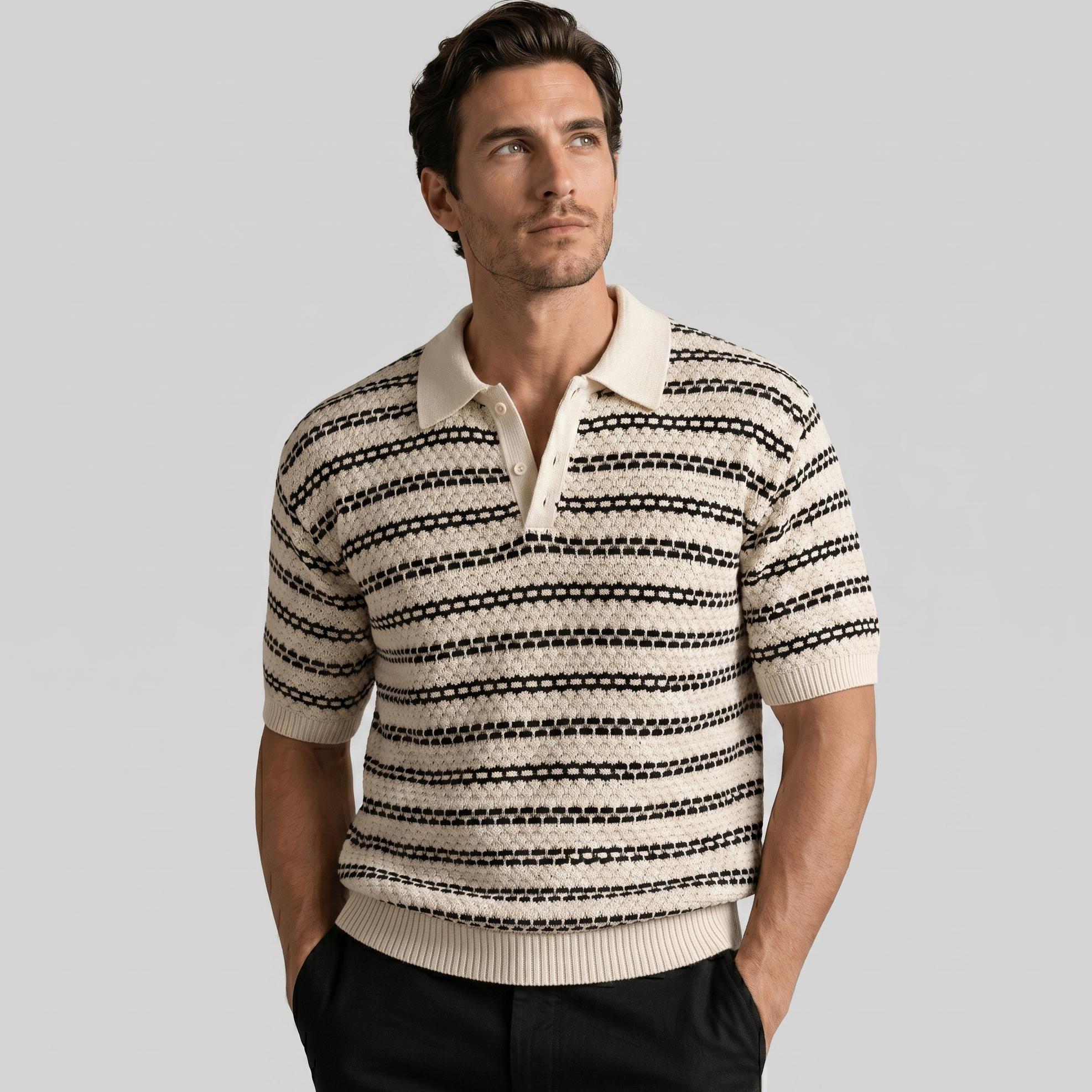 Capri Crochet Polo