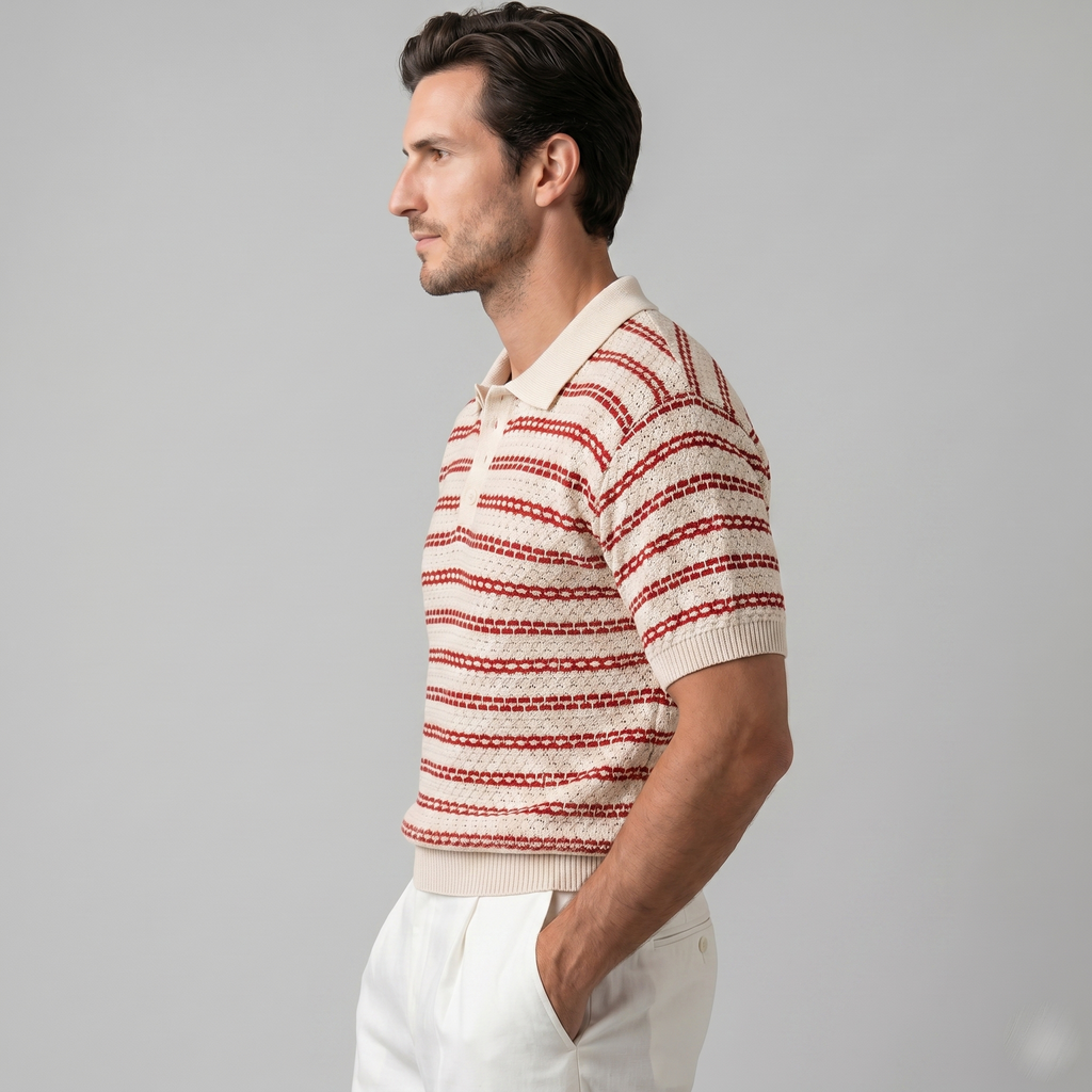 Capri Crochet Polo