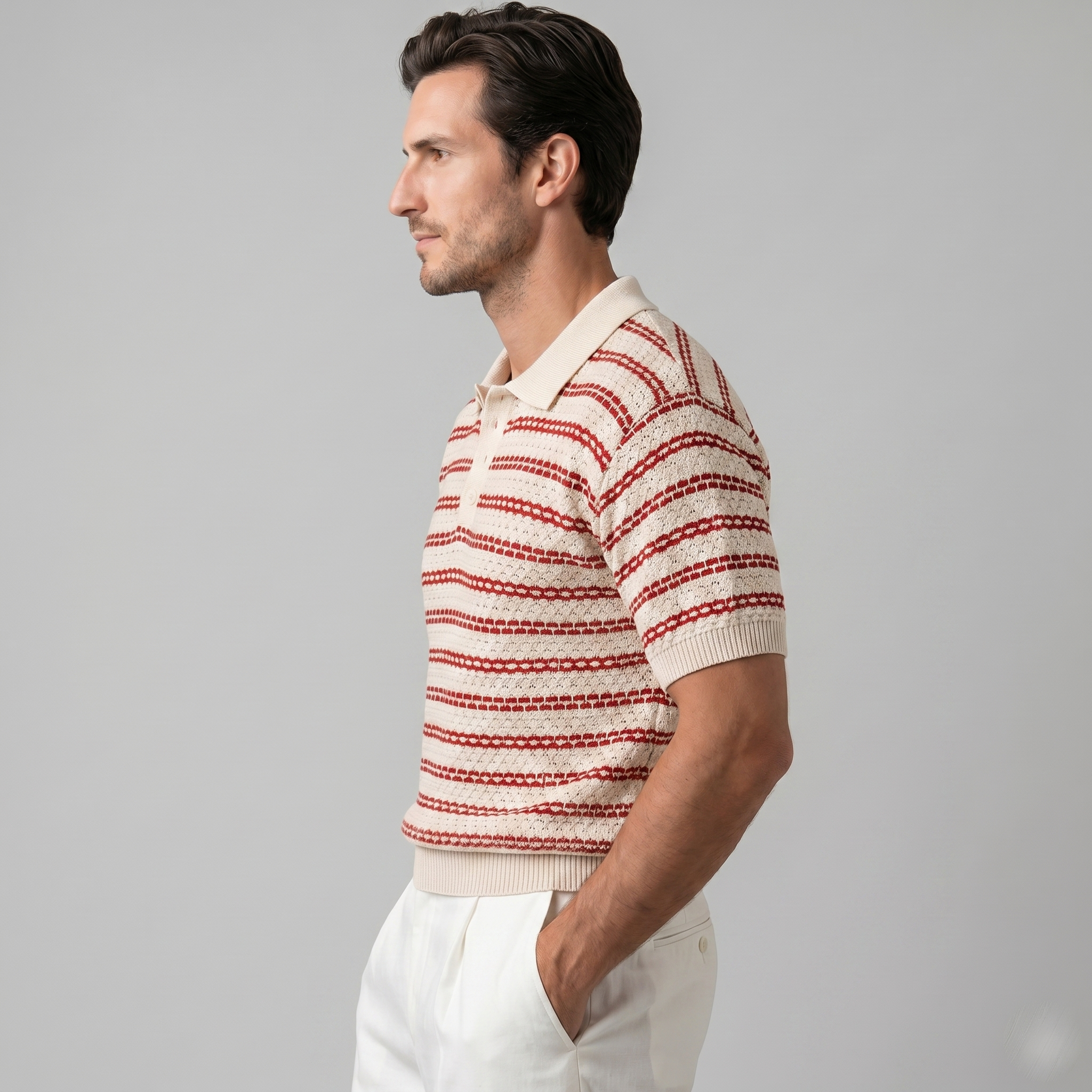 Capri Crochet Polo