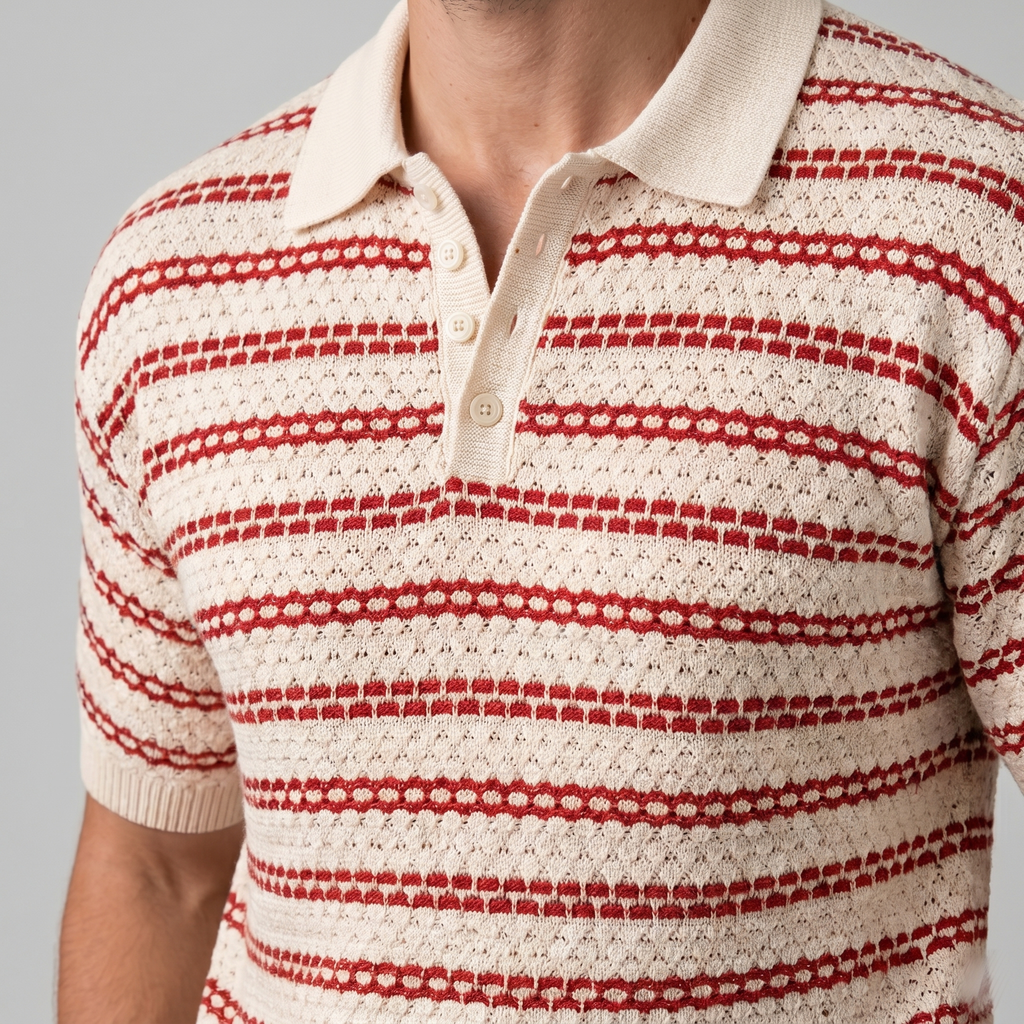 Capri Crochet Polo