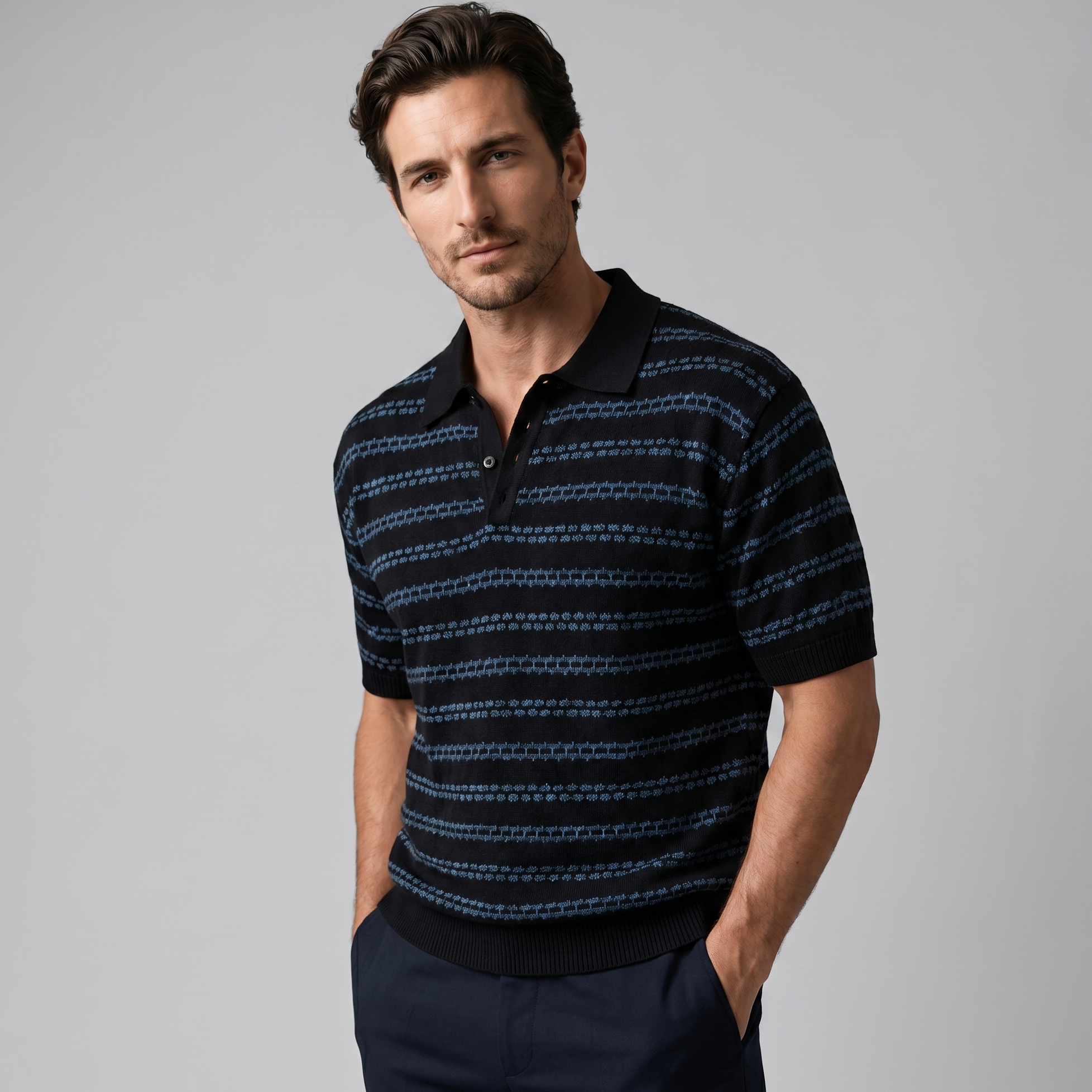 Capri Crochet Polo
