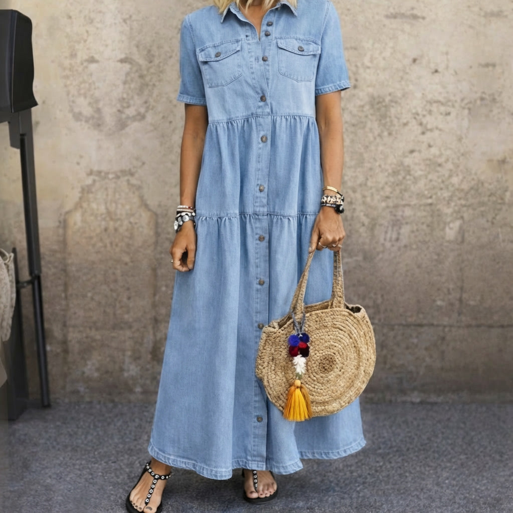Elisabeth | Button-Front Midi Dress